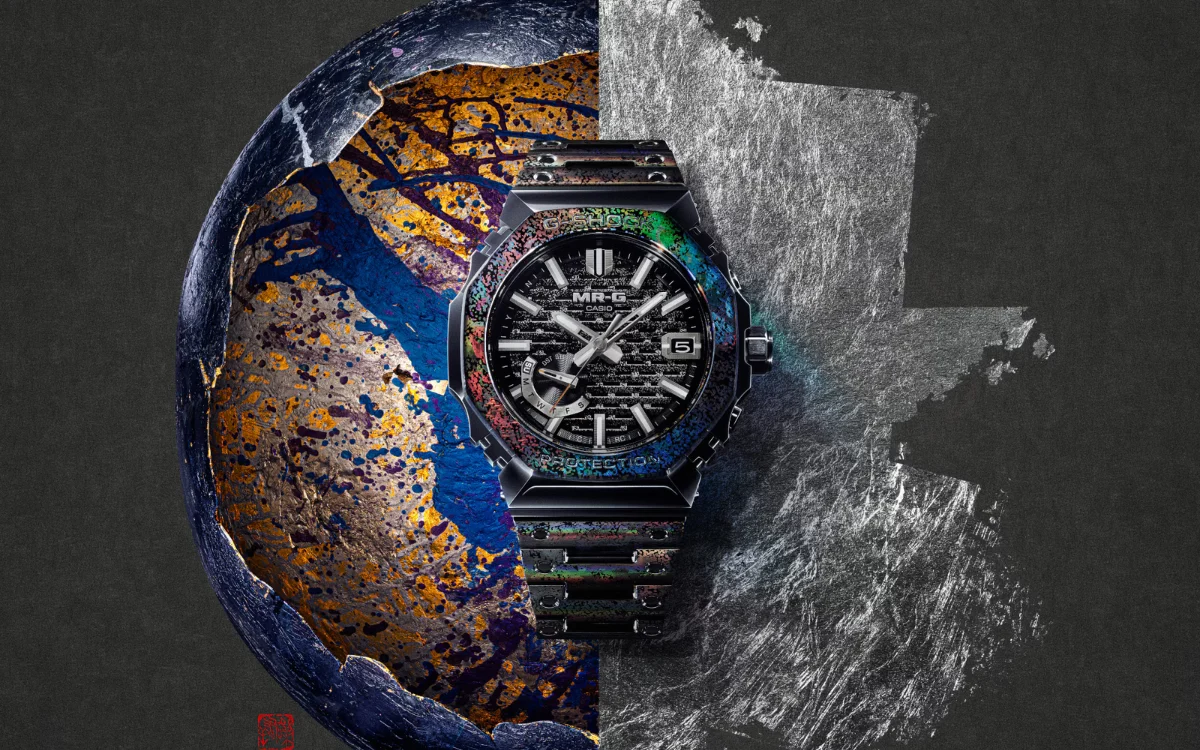 Casio prezentuje luksusowy model G-Shock z prawdziwym liściem platyny