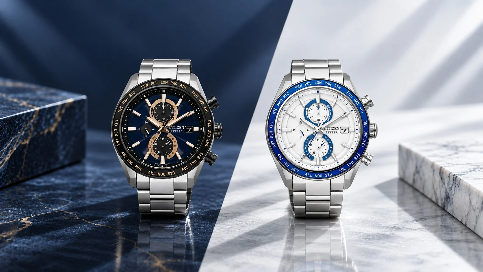 Citizen wprowadza dwa luksusowe zegarki Attesa z czasomierzem atomowym i technologią Eco-Drive