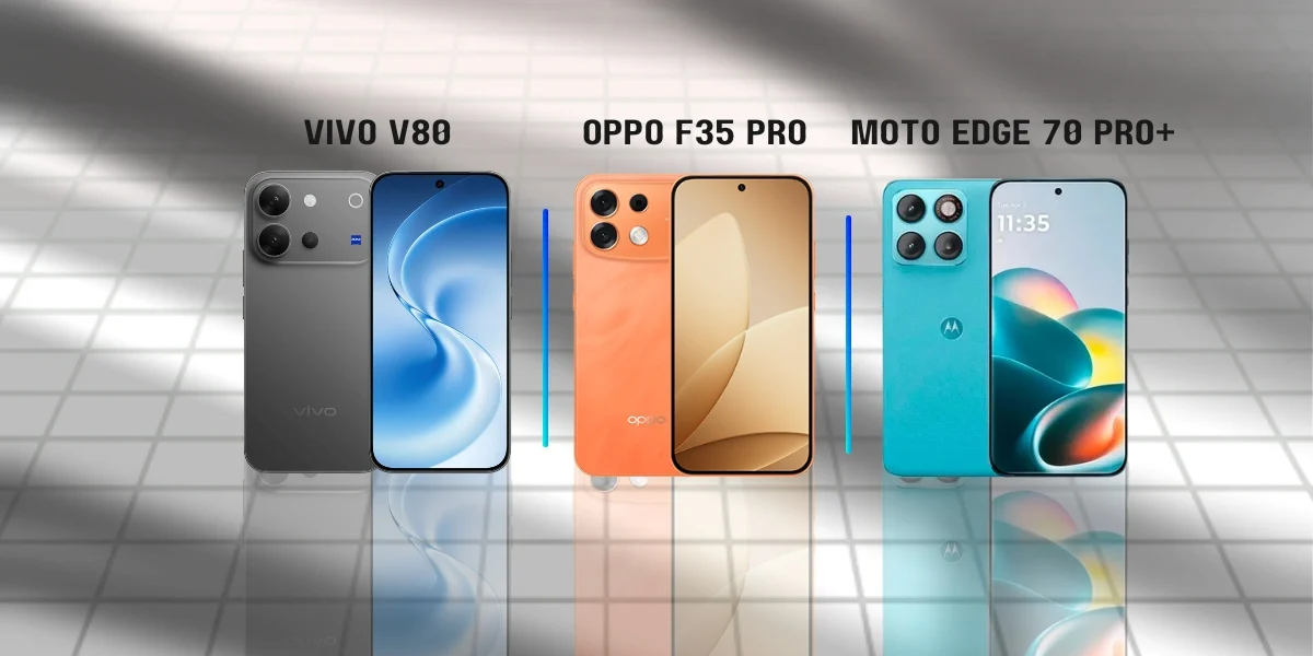 Vivo V80 vs Oppo F35 Pro 5G vs Motorola Edge 70 Pro+: Który telefon oferuje lepszą wartość?